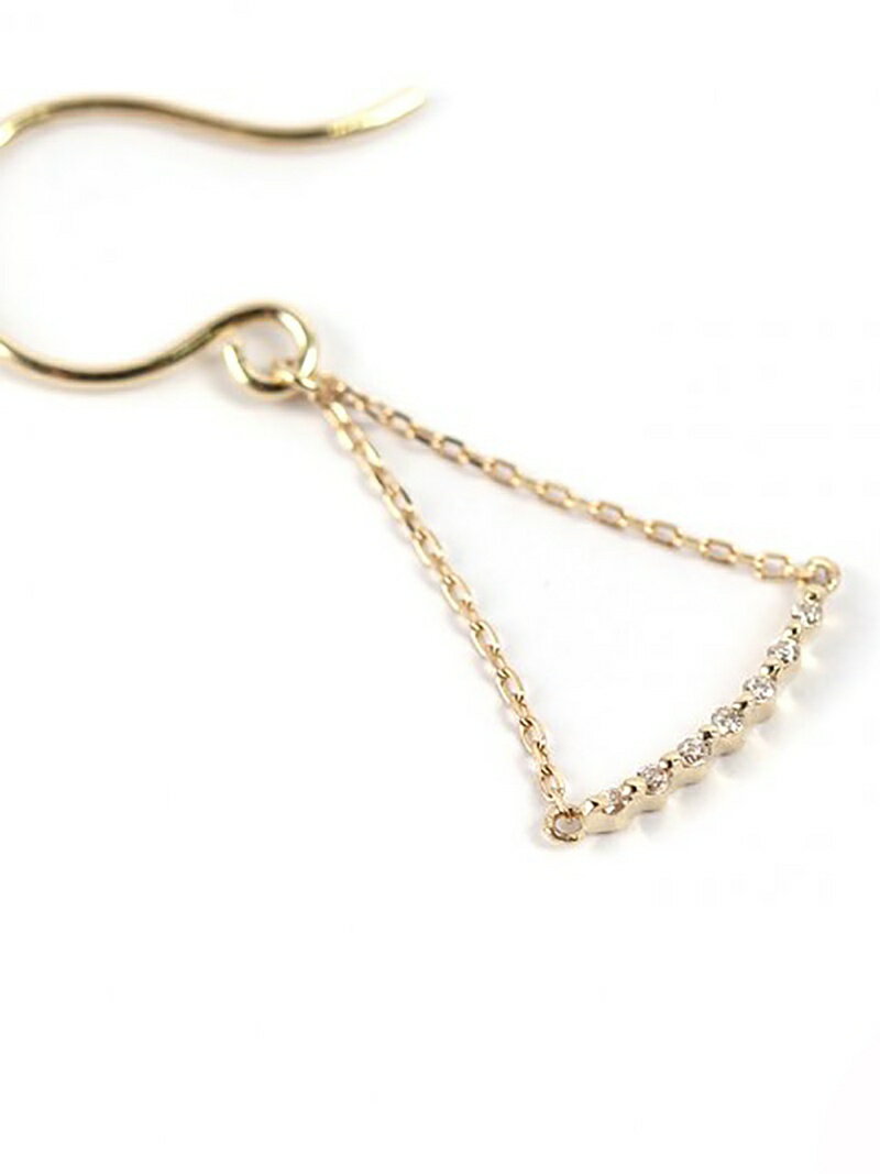 cui-cui ダイヤモンド フック ピアス ｜ K10YG 〈世界最小〉 キュイキュイ アクセサリー・腕時計 ピアス ゴールド【送料無料】