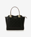 【SALE/20%OFF】& chouette 型押しモノグラム ハンドル金具トート アンドシュエット バッグ ハンドバッグ ブラック パープル ブラウン ホワ...