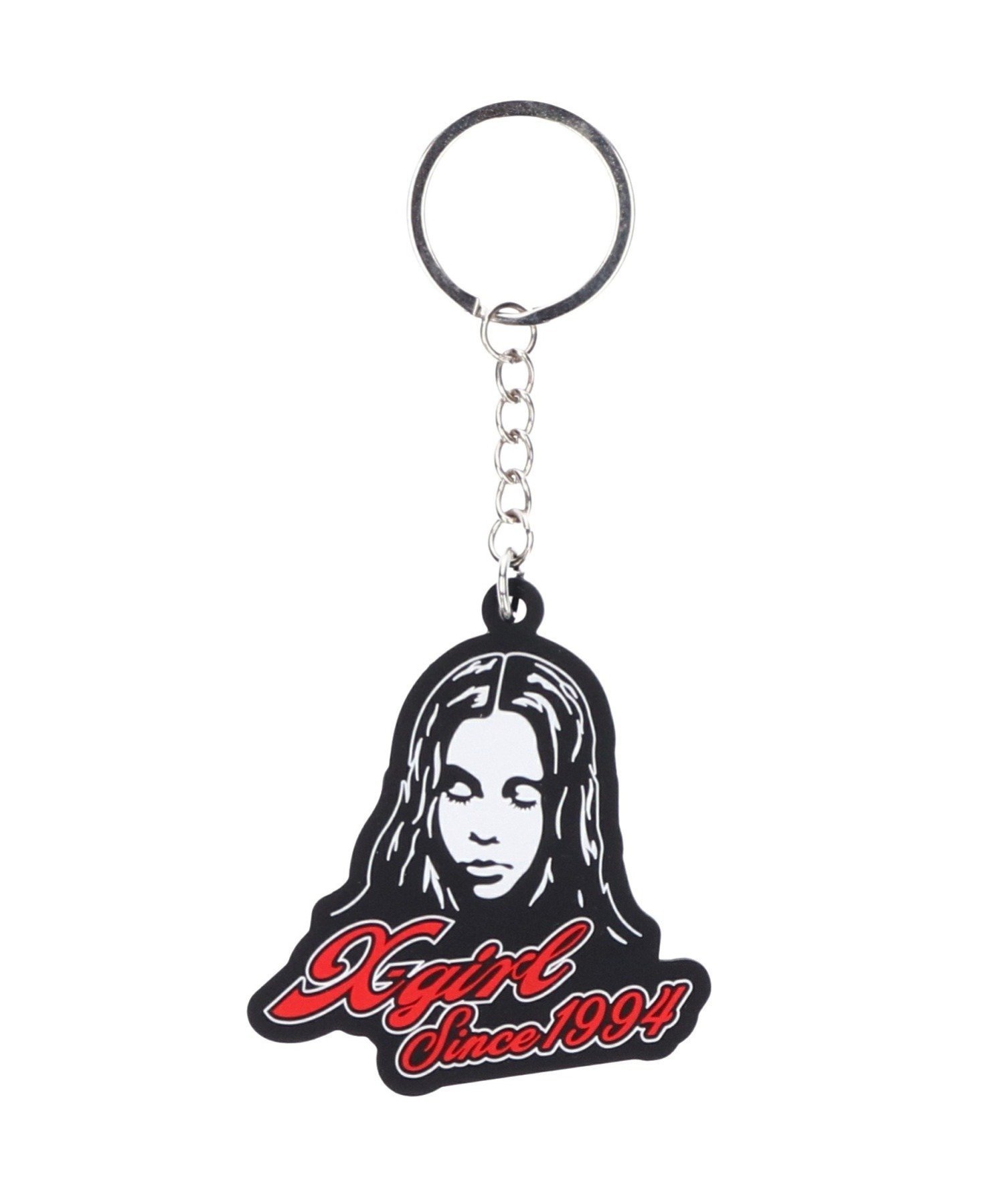 楽天Rakuten FashionX-girl FACE & CURSIVE LOGO RUBBER KEY CHARM キーホルダー X-girl エックスガール ファッション雑貨 チャーム・キーチェーン ブラック ブルー グリーン