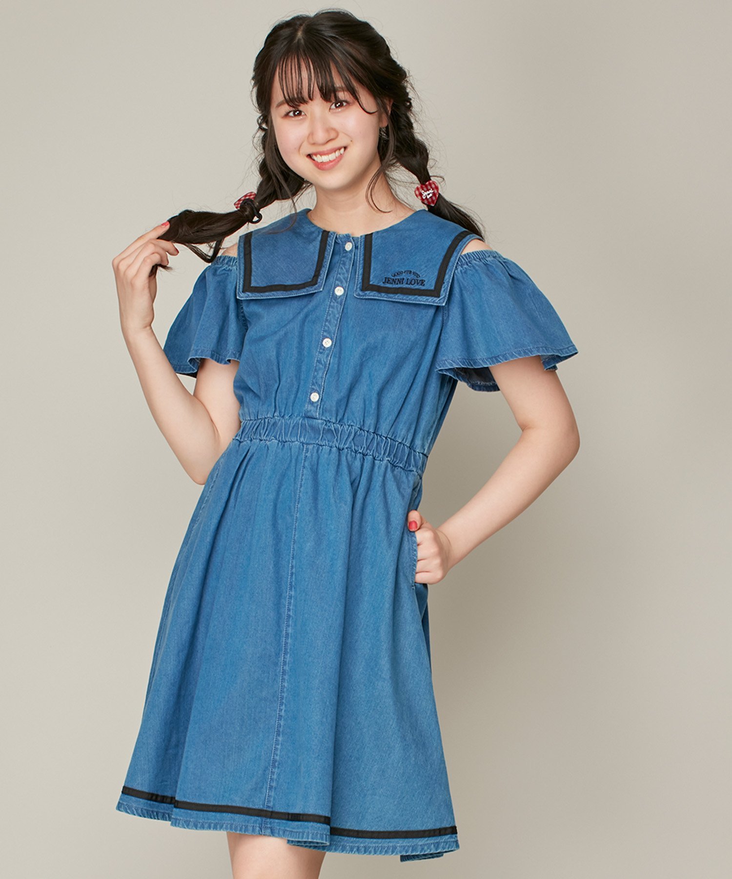 ★IAMMARI★ ジェニー配色セーラーカラーOP 楽天市場】jenni セーラーの通販