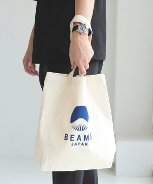 BEAMS JAPAN evergreen works *BEAMS JAPAN / 別注 ビームス ジャパン ロゴ トートバッグ ビームス ジャパン バッグ トートバッグ ブラック レッド