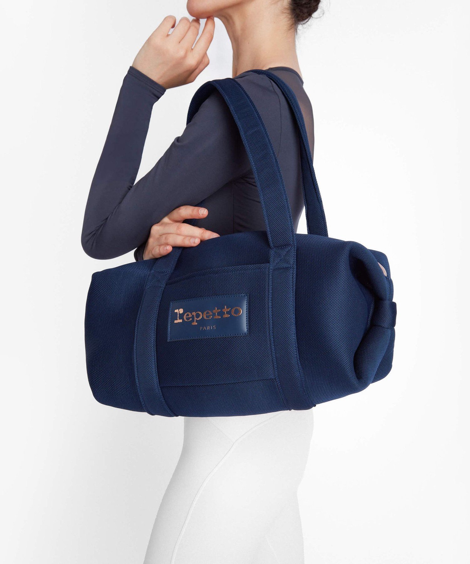【SALE／20%OFF】Repetto ダッフルバッグ Lサイズ レペット バッグ ショルダーバッグ ブルー【送料無料】