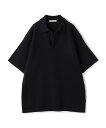 GALERIE VIE ミラノリブ ビッグポロ プルオーバーニット トゥモローランド トップス ニット ネイビー ベージュ【送料無料】