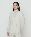 COMME CA 【セットアップ対応】アチェローザダブルクロス ノーカラージャケット コムサ スーツ・フォーマル スーツジャケット ネイビー グリーン【送料無料...
