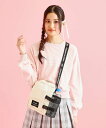PINK-latte ボトルホルダー付きショルダーバッグ ピンク ラテ バッグ ショルダーバッグ ブラック ホワイト グリーン【送料無料】