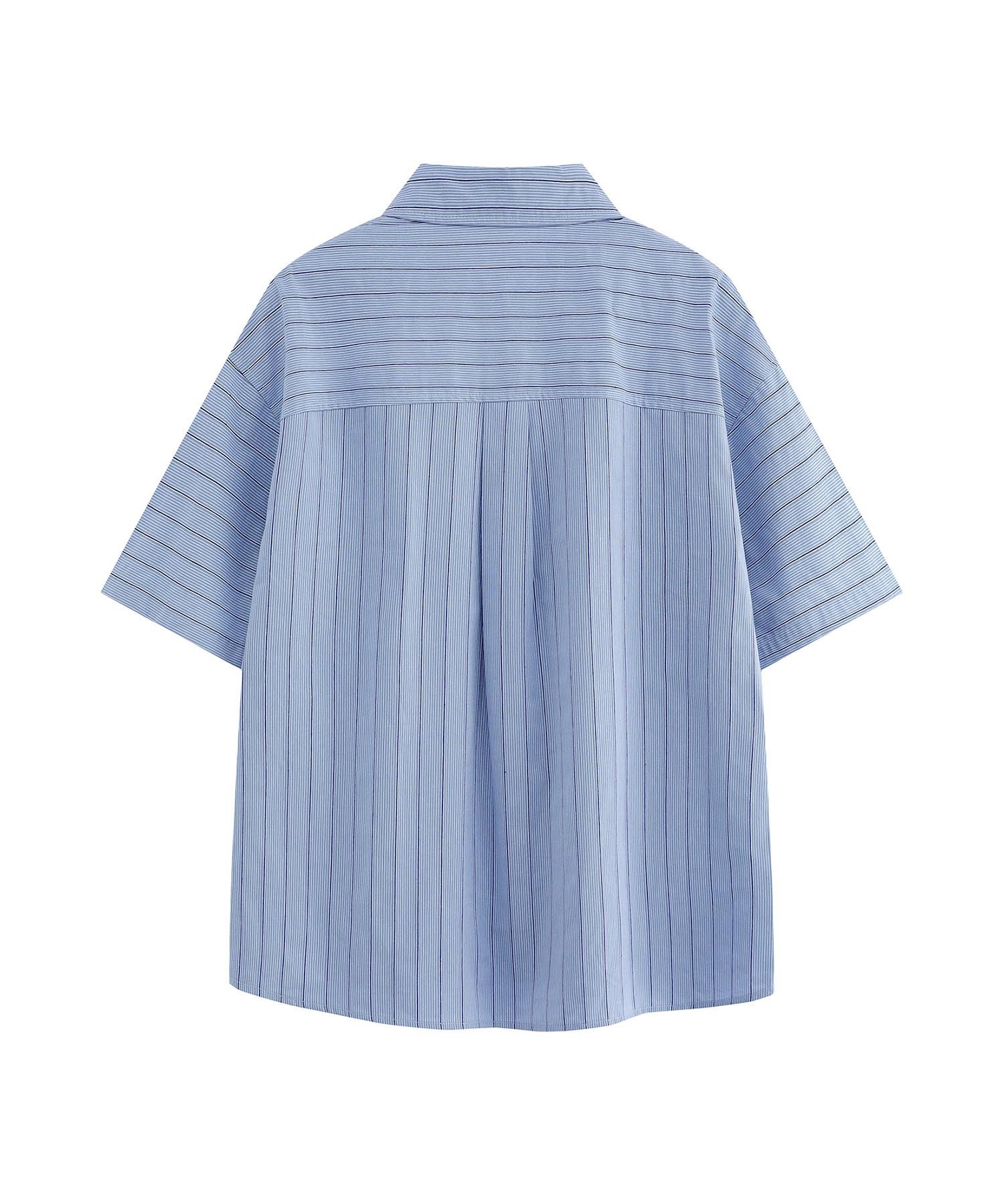 【SALE／20%OFF】aimoha MENS aimoha MEN/ストライプカラーシャツ アイモハ トップス シャツ・ブラウス ブルー【送料無料】