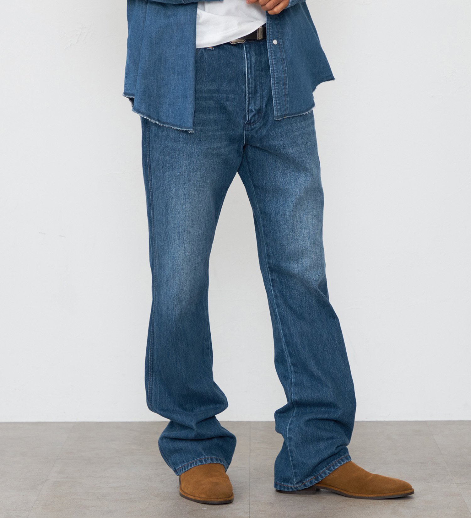 Wrangler Wrangler 77MWZ BOOT CUT/ブーツカット デニムパンツ加工【US ORIGINAL 4 ICONS】 エドウインオンラインモール パンツ ジーンズ・デニムパンツ ブルー【送料無料】