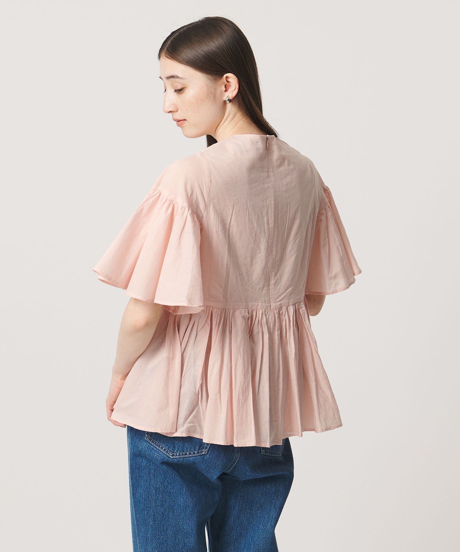 【一部別注】＜MARIHA＞フリージアのブラウス ユナイテッドアローズ トップス シャツ・ブラウス ネイビー ピンク