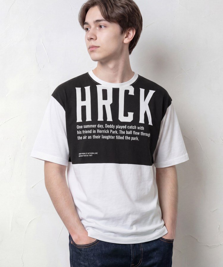 Dessin 【洗える】オーガニックコットングラフィックTシャツ デッサン トップス カットソー・Tシャツ ブラック グレー【送料無料】