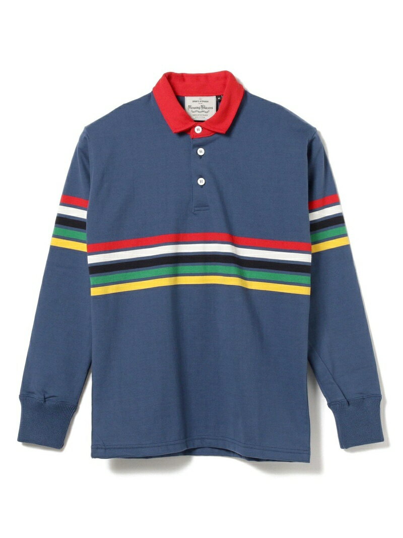 Multi Stripe Rugby Shirt 11-12-0133-872: Blue
