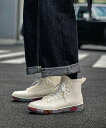 【SALE/20%OFF】aimoha MENS aimoha MENS/レースアップレインブーツ アイモハ シューズ・靴 レインシューズ・ブーツ ホワイト ブ...