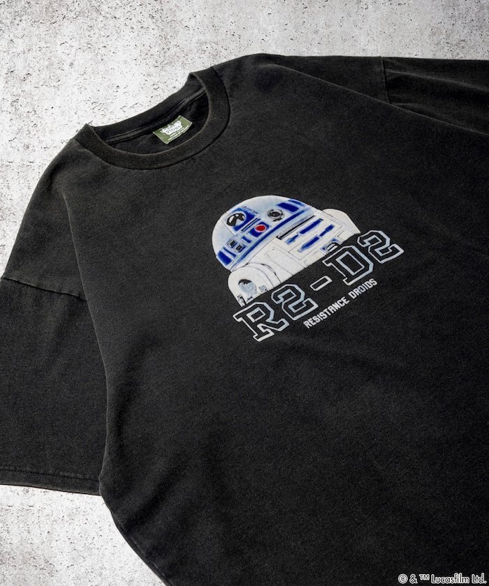 【SALE／10 OFF】FREAK 039 S STORE STARWARS/スターウォーズ R2-D2 フロッキープリント ショートスリーブTシャツ/半袖 フリークスストア トップス カットソー Tシャツ ブラック グリーン ネイビー【送料無料】