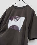 EDIFICE LUI ARAKI 別注 フォト プリント Tシャツ エディフィス トップス カットソー・Tシャツ ブラック グレー ホワイト【送料無料】