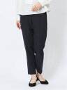 【SALE/50%OFF】m.f.editorial ダブルクロス テーパードパンツ 紺(セットアップ可能) 【25SS】 レディース スーツ スラックス パン...
