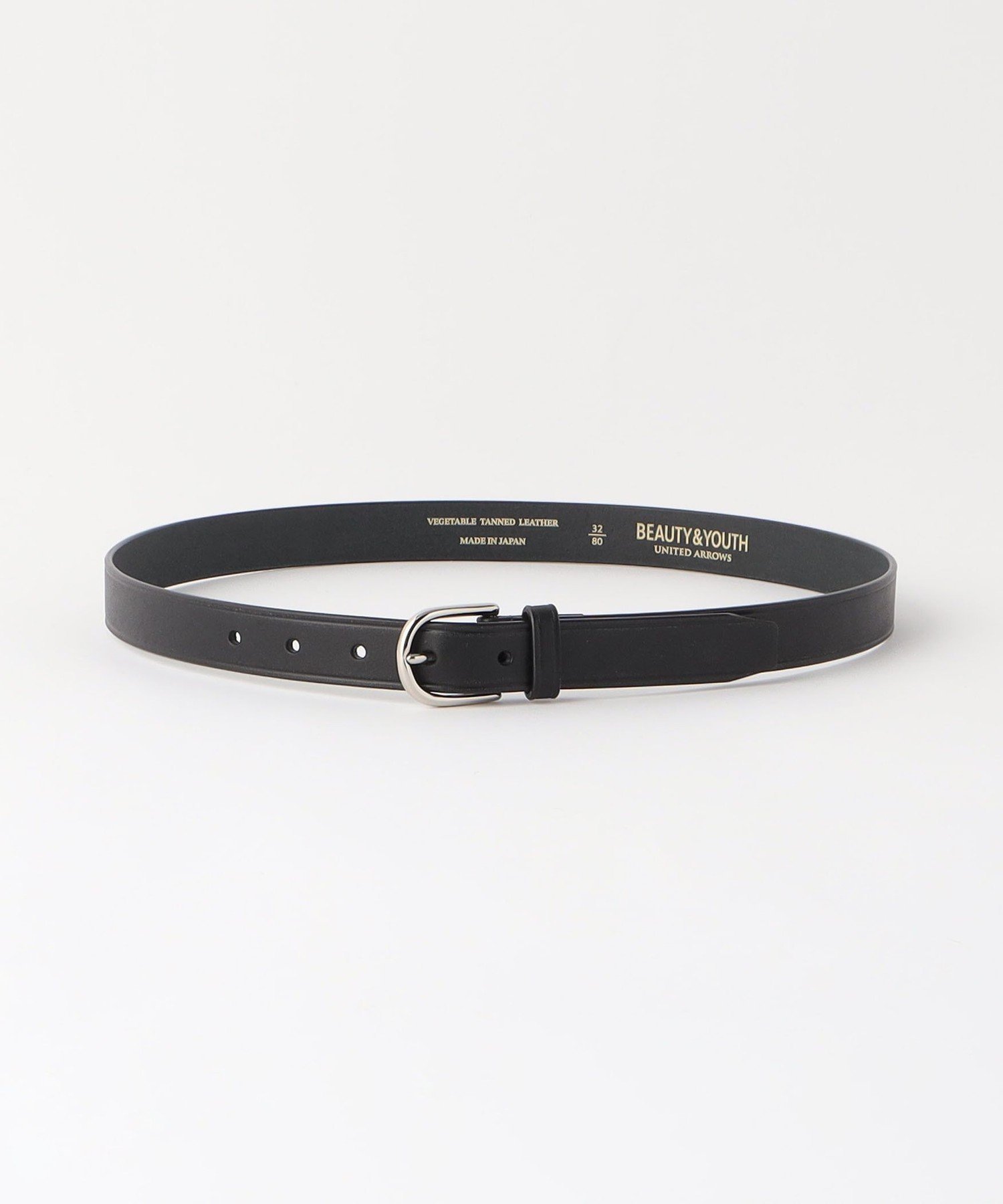 【SALE／50%OFF】BEAUTY&YOUTH UNITED ARROWS オーバル ベルト 25mm -Made in Japan- ビューティー＆ユース　ユナイテッドアローズ ファッション雑貨 ベルト ブラック【送料無料】