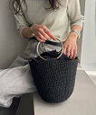 fredy emue 【COTTO/コット】リングハンドルアバカバケツショルダーバッグ フレディ アンド グロスター バッグ かごバッグ ブラック【送料無料】