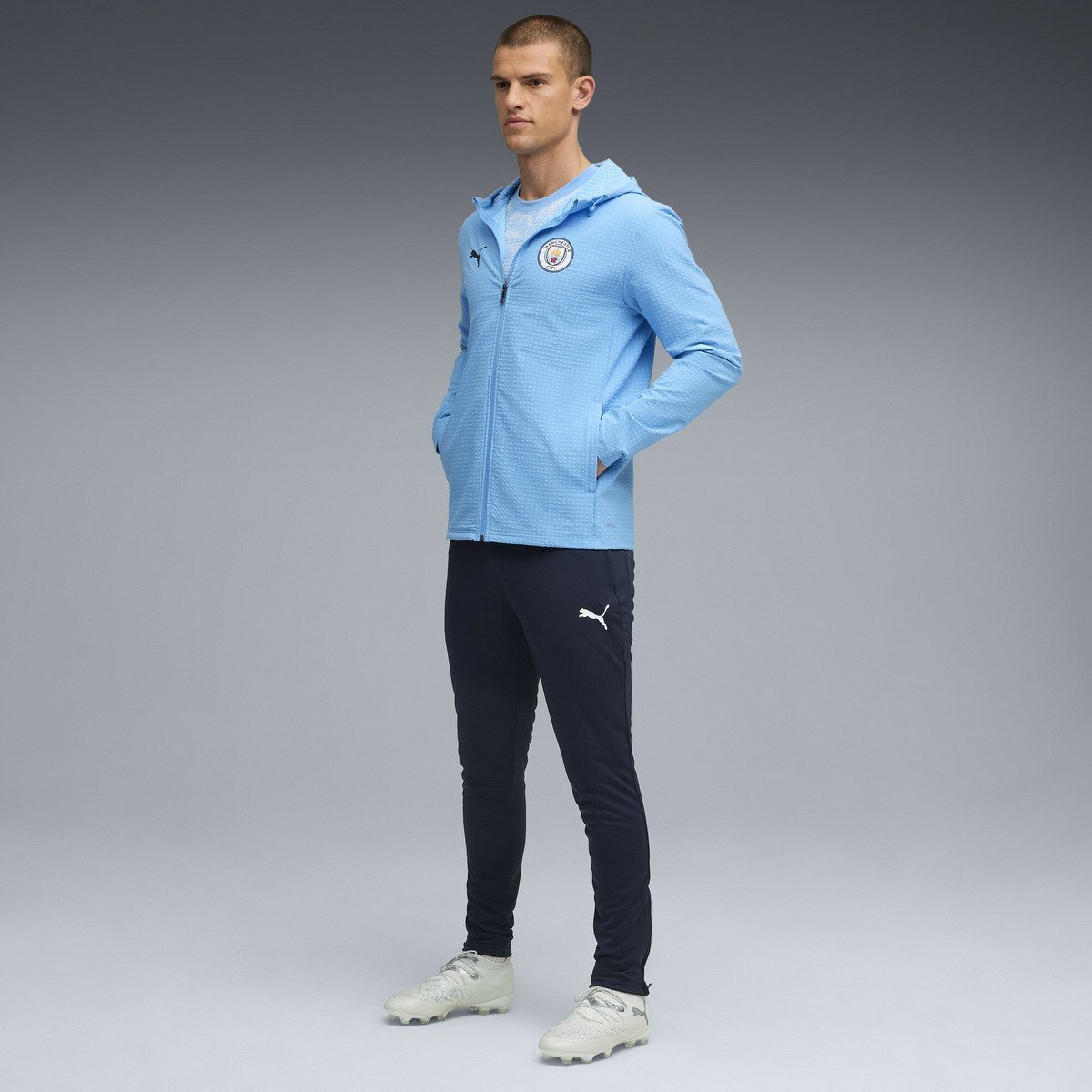 PUMA メンズ マンチェスターシティ FC トレーニング Wポケッツ パンツ プーマ パンツ ジャージ・スウェットパンツ ネイビー【送料無料】