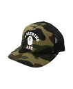 A BATHING APE 1ST CAMO COLLEGE MESH CAP ア ベイシング エイプ 帽子 キャップ イエロー オレンジ グリーン【送料無料】