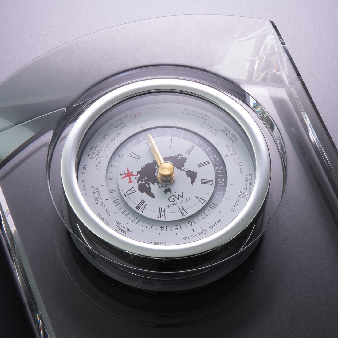 NARUMI 【公式】グラスワークス カーヴ 世界時計 ナルミ インテリア・生活雑貨 時計【送料無料】 [2]