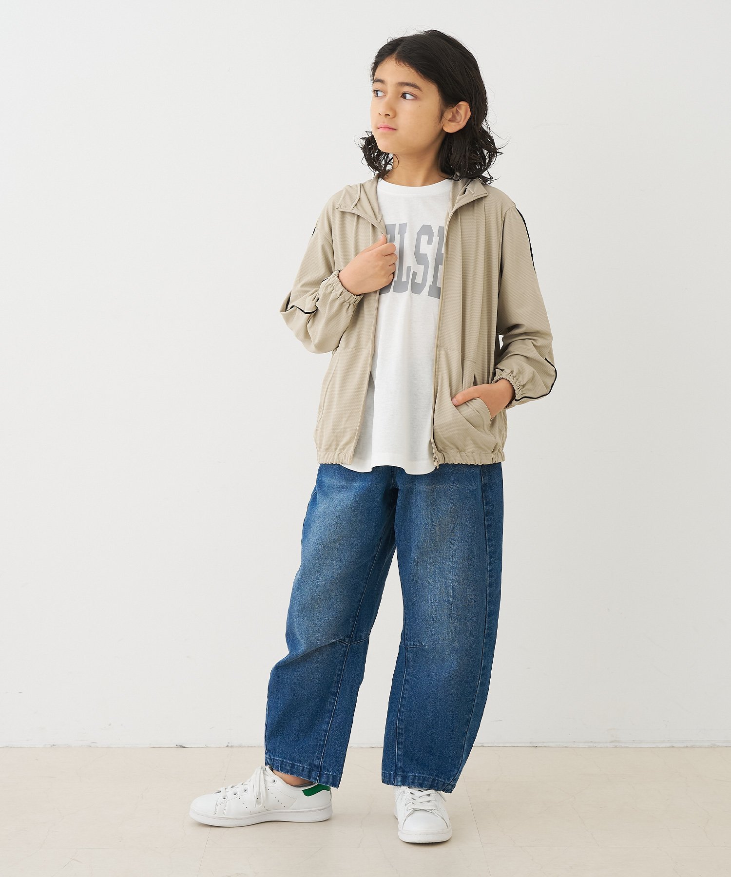 【SALE／23%OFF】coca キッズ UVカットラインパーカー コカ トップス パーカー・フ...