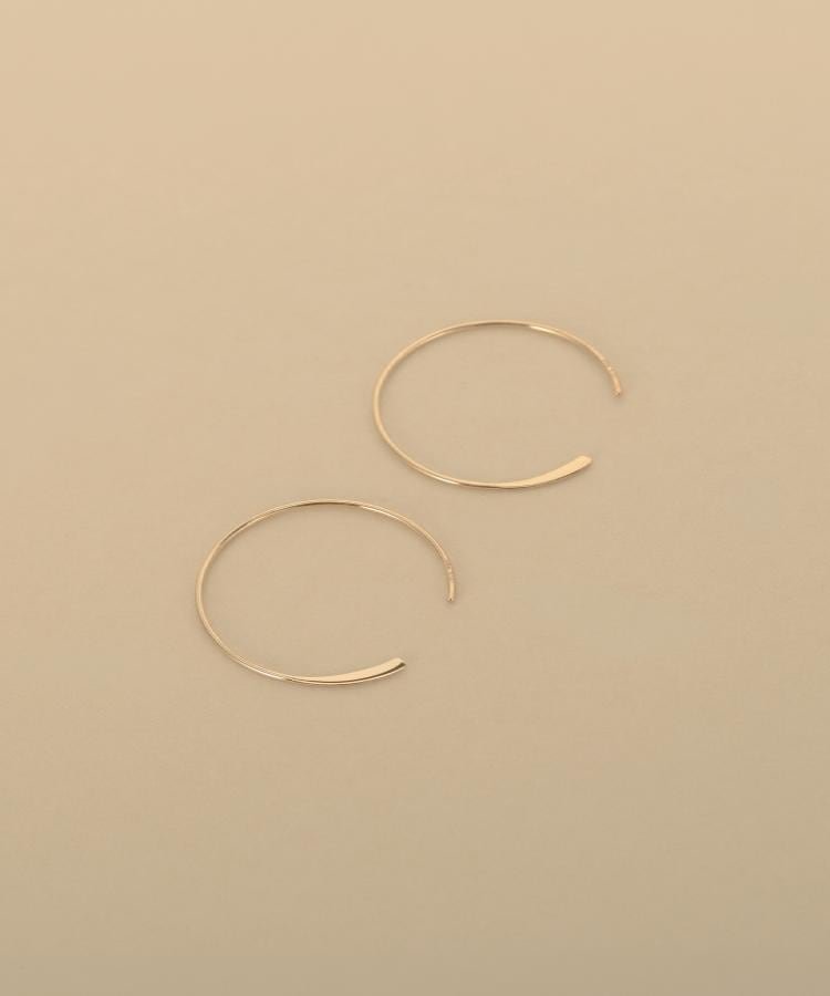 COCOSHNIK ONKITSCH K10プレートフック サークルピアス ココシュニック オンキッチュ アクセサリー・腕時計 ピアス イエロー【送料無料】