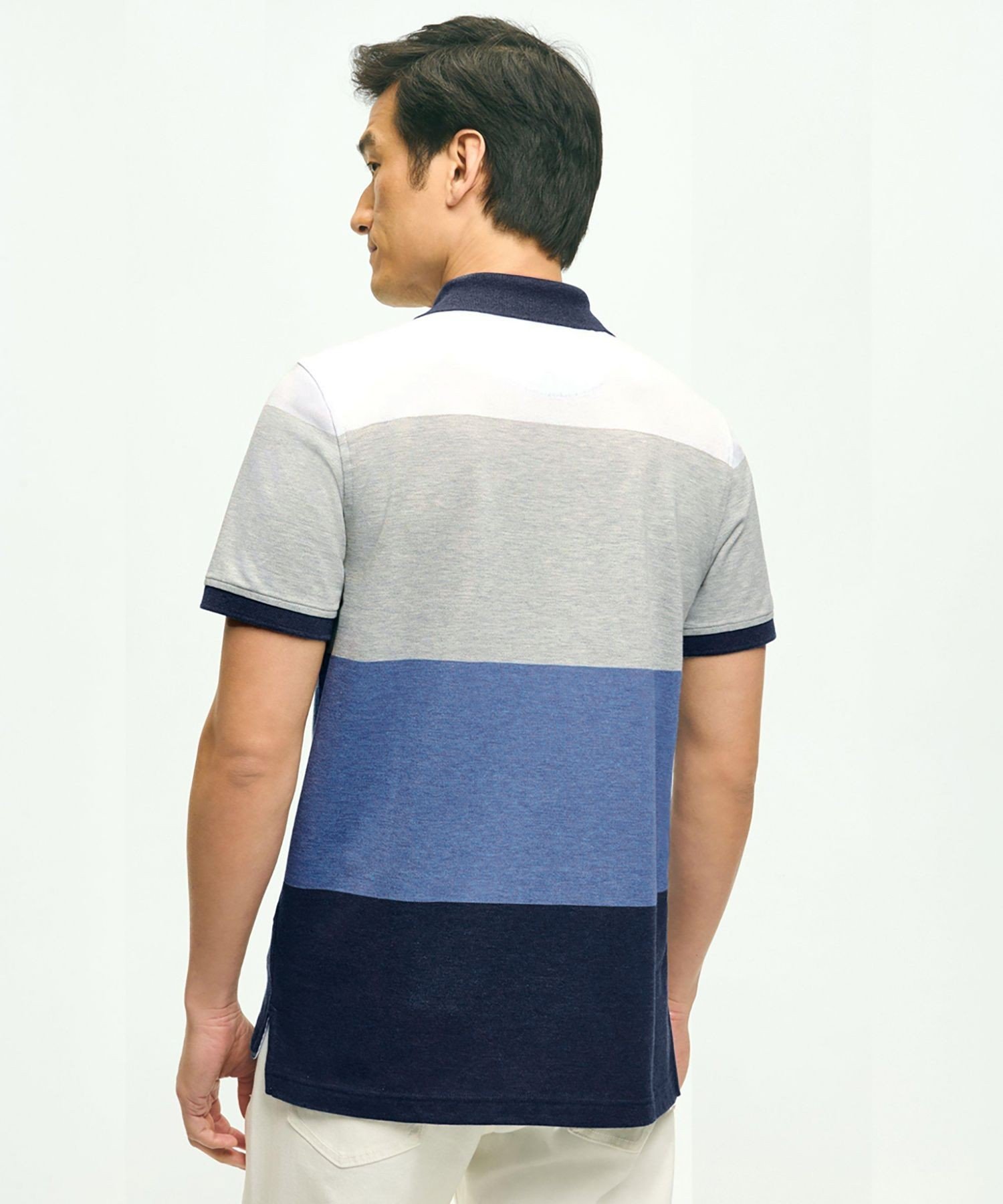 【SALE／30%OFF】BROOKS BROTHERS スーピマコットン ストレッチ マルチストライプ ポロシャツ Slim Fit ブルックス ブラザーズ トップス ポロシャツ【送料無料】