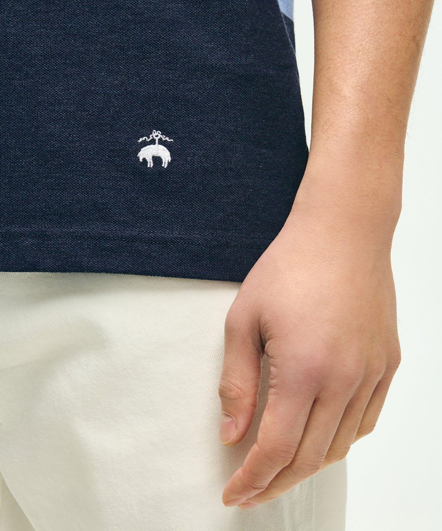 【SALE／30%OFF】BROOKS BROTHERS スーピマコットン ストレッチ マルチストライプ ポロシャツ Slim Fit ブルックス ブラザーズ トップス ポロシャツ【送料無料】