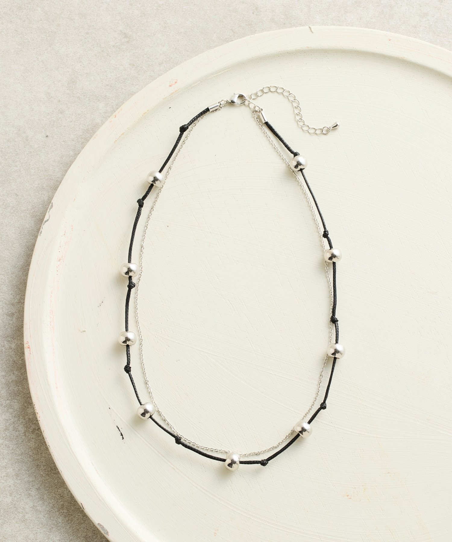 【SALE／5%OFF】BEARDSLEY ステーションネックレス ビアズリー アクセサリー・腕時計 ネックレス シルバー【送料無料】