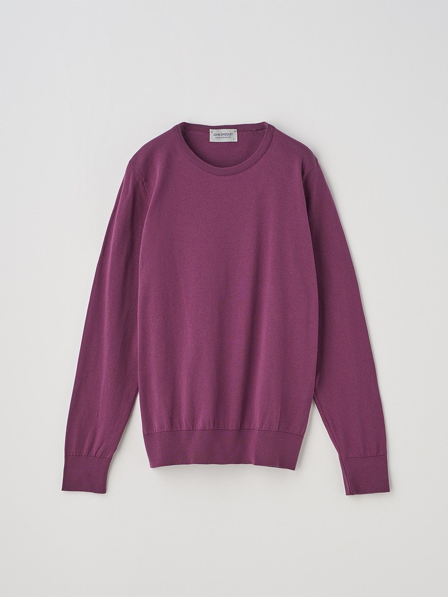 JOHN SMEDLEY クルーネック長袖コットンニットプルオーバー ｜ EVONNE ｜ 30G MODERN FIT ジョンスメドレー トップス ニット【送料無料】