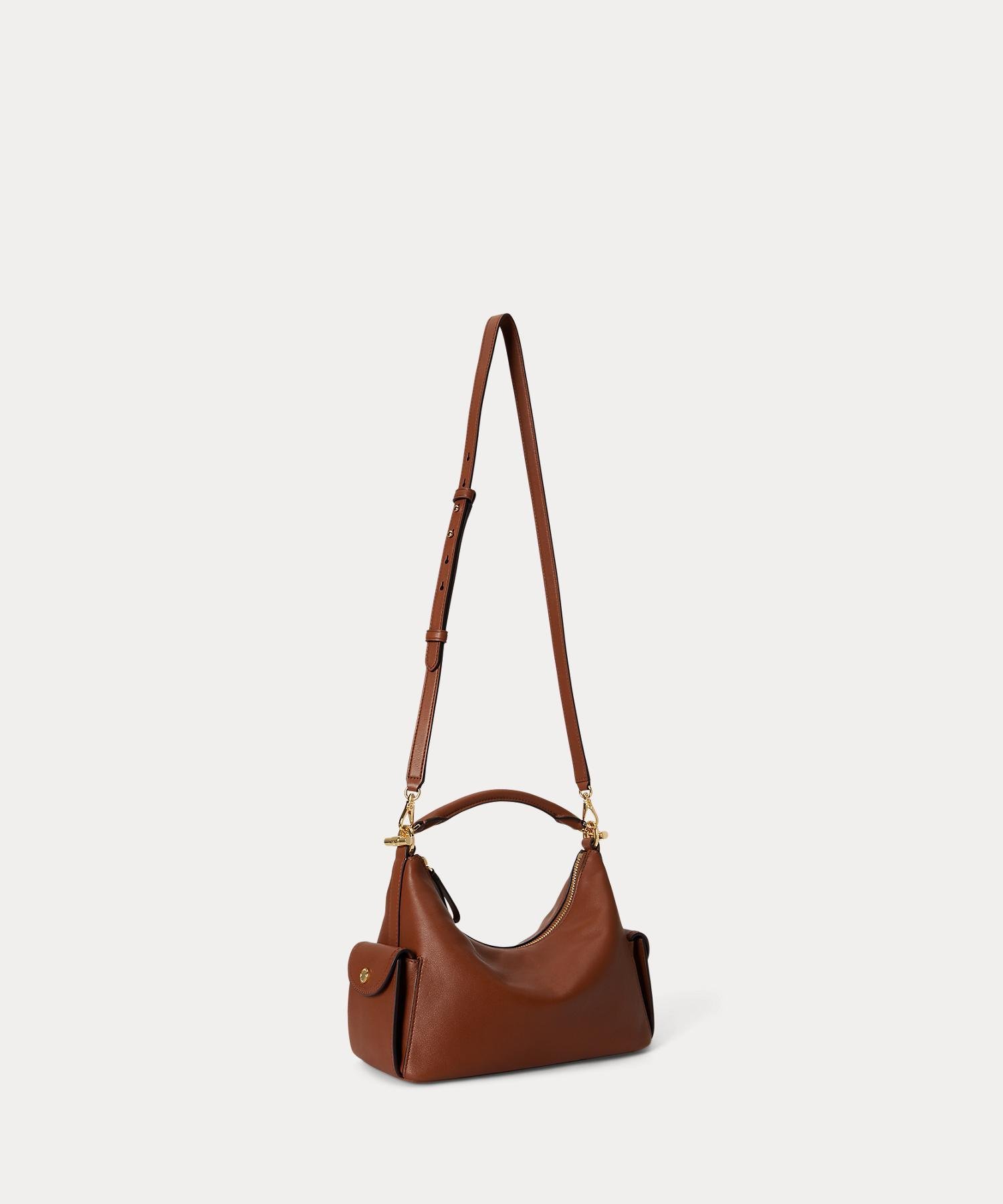 LAUREN RALPH LAUREN ナッパ レザー スモール Blaike ショルダー バッグ ラルフローレン バッグ ショルダーバッグ ブラウン【送料無料】