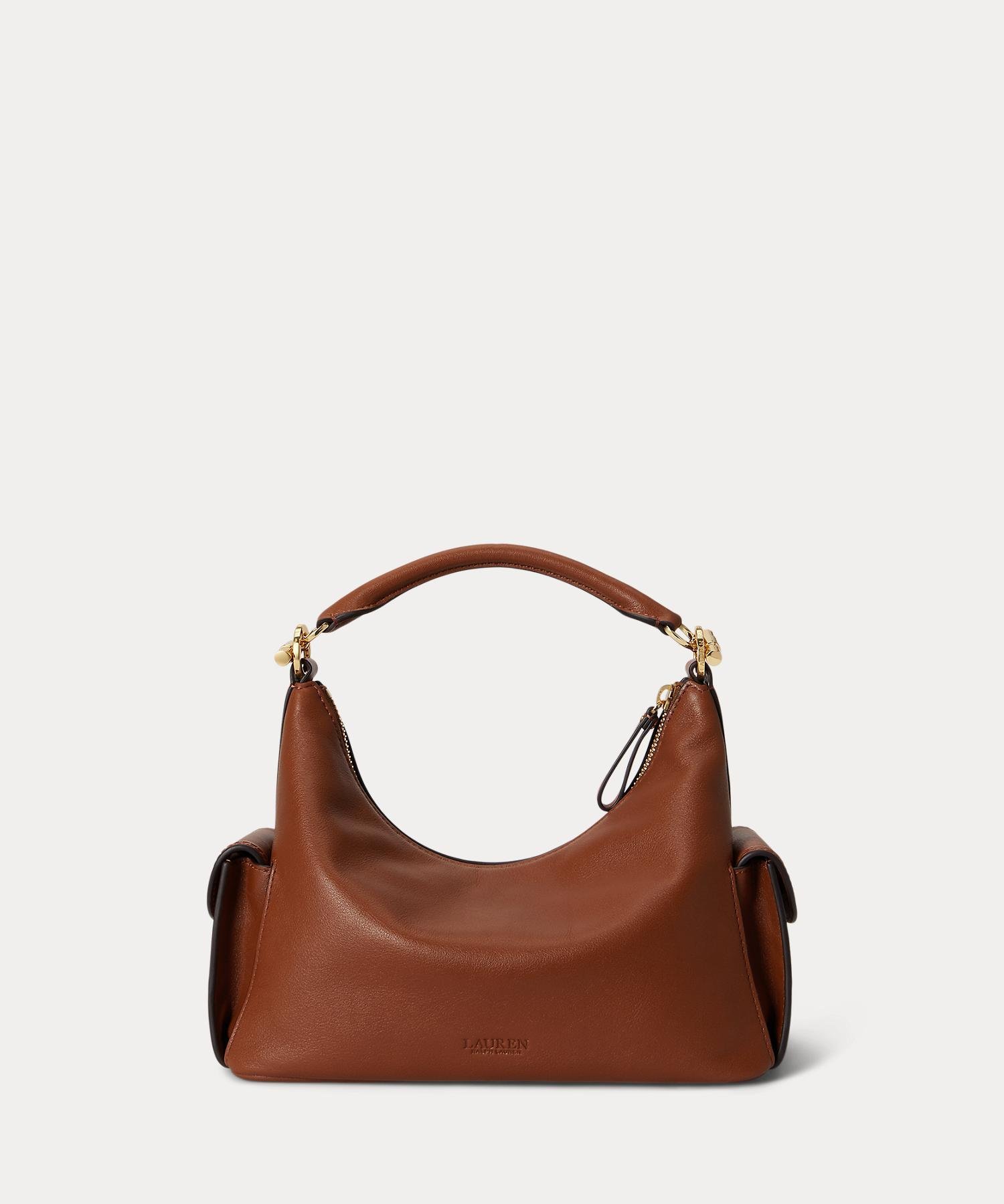 LAUREN RALPH LAUREN ナッパ レザー スモール Blaike ショルダー バッグ ラルフローレン バッグ ショルダーバッグ ブラウン【送料無料】