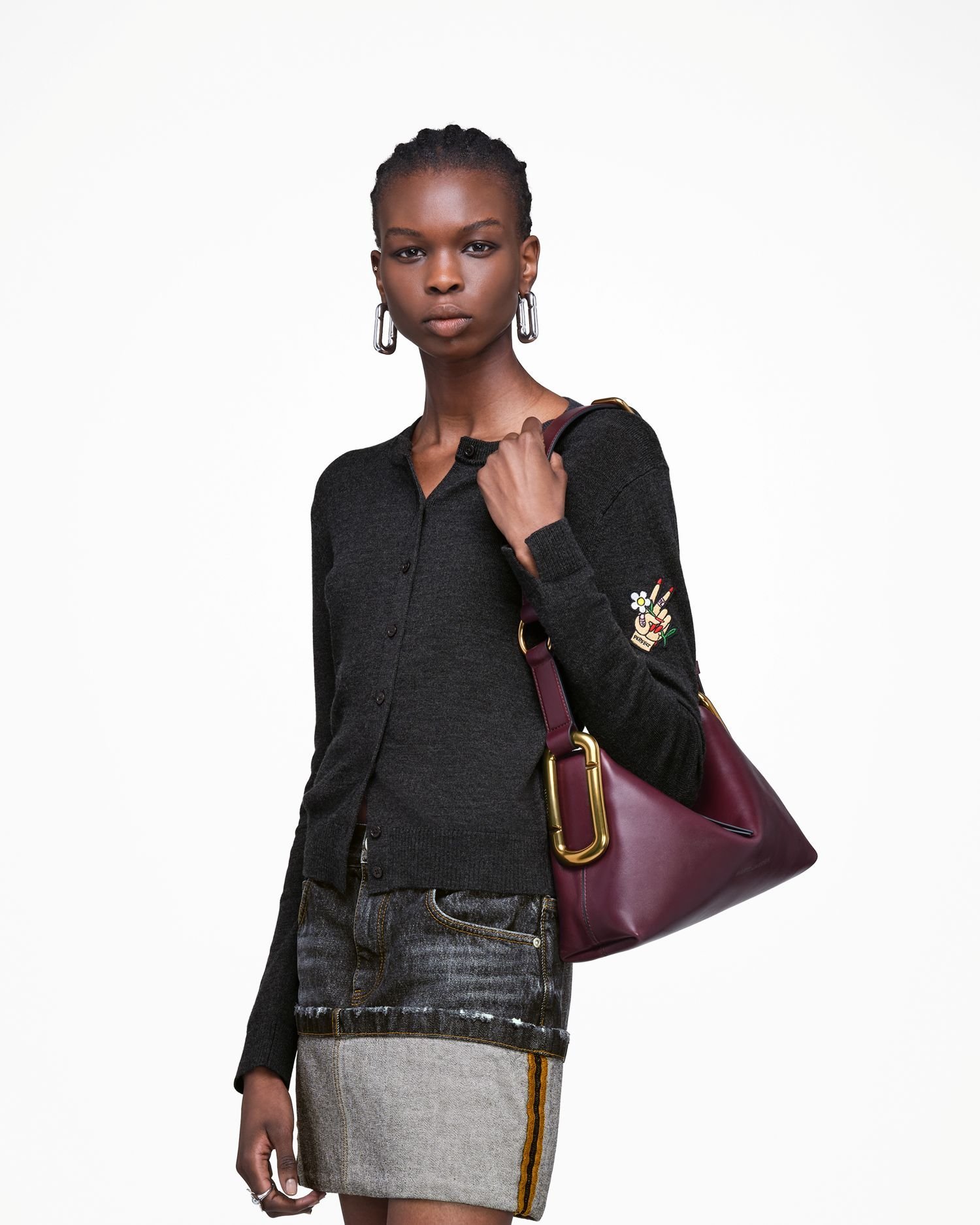 MARC JACOBS 【公式】SCENE MEDIUM SHOULDER BAG/シーン ミディアム ショルダーバッグ マーク ジェイコブス バッグ ショルダーバッグ ブラック【送料無料】