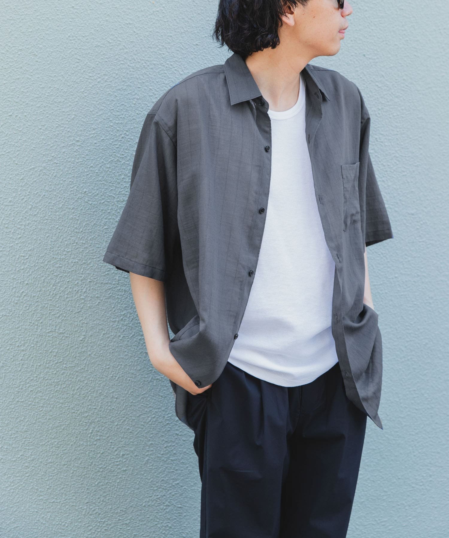 【SALE／30%OFF】URBAN RESEARCH DOORS FORK&SPOON シアーストライプシャツ アーバンリサーチドアーズ トップス シャツ・ブラウス ホワイト グレー【送料無料】