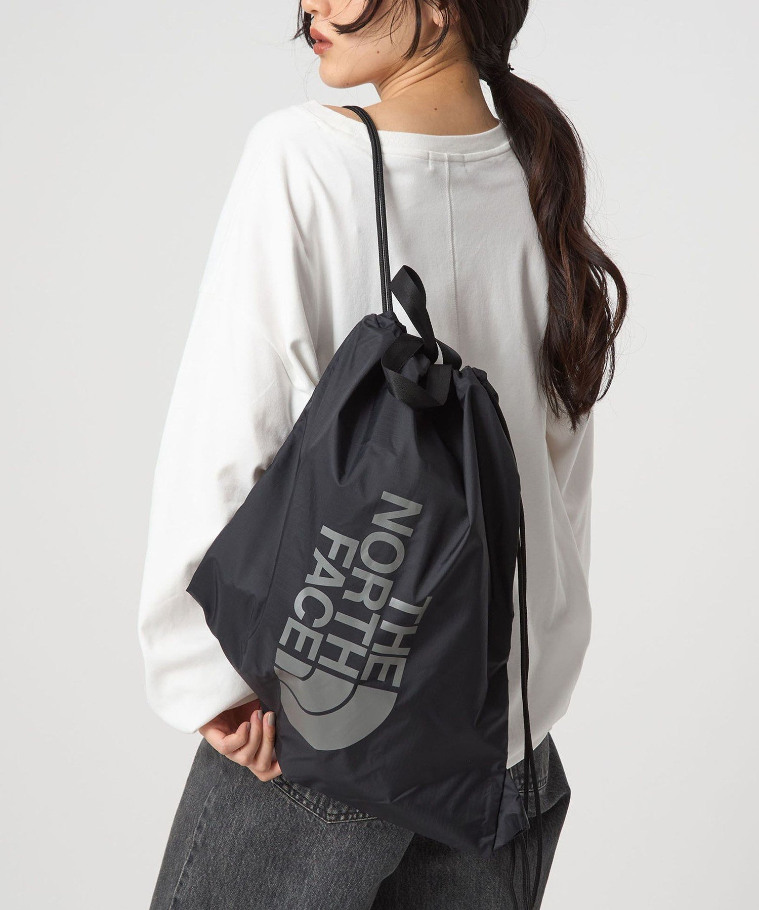UNITED ARROWS green label relaxing 【WEB限定】＜THE NORTH FACE＞ピーエフ サックパック(13L) ユナイテッドアローズ グリーンレーベルリラクシング バッグ リュック・バックパック グレー ブラック パープル