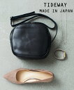 タイドウェイ 革ショルダーバッグ レディース TIDEWAY TIDEWAY/ICY Shoulder Bag タイドウェイ アイシーショルダーバッグ 本革 日本製 MADE IN JAPAN セットアップセブン バッグ ショルダーバッグ ブラック ベージュ【送料無料】