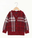 【SALE／40%OFF】TOMMY HILFIGER (K)TOMMY HILFIGER(トミーヒルフィガー) BOYS タータンチェックカーディガン トミーヒルフィガー トップス カーディガン レッド【送料無料】