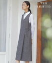 【SALE/30%OFF】J.PRESS 【WEB限定カラーあり】ツイードツイル ジャンパー ドレス ジェイプレス ワンピース・ドレス ジャンパースカート グレ...