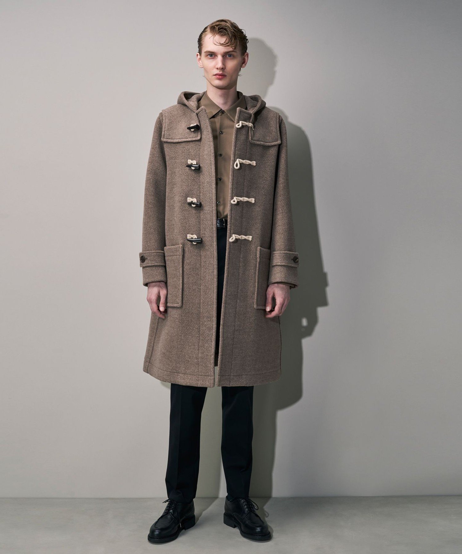 【SALE／30%OFF】JOSEPH HOMME 【HIGH GRADE LINE】ウールトリプルパイル ダッフルコート ジョゼフ オム ジャケット・アウター ダッフルコート ベージュ【送料無料】