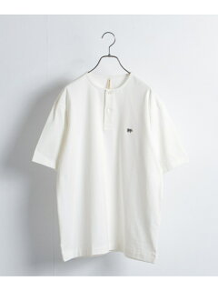 Urban Research x Scye Basics Henley T-Shirt 5120-21495: White Urban Research x Scye Basics Henley T-Shirt 5120-21495: White