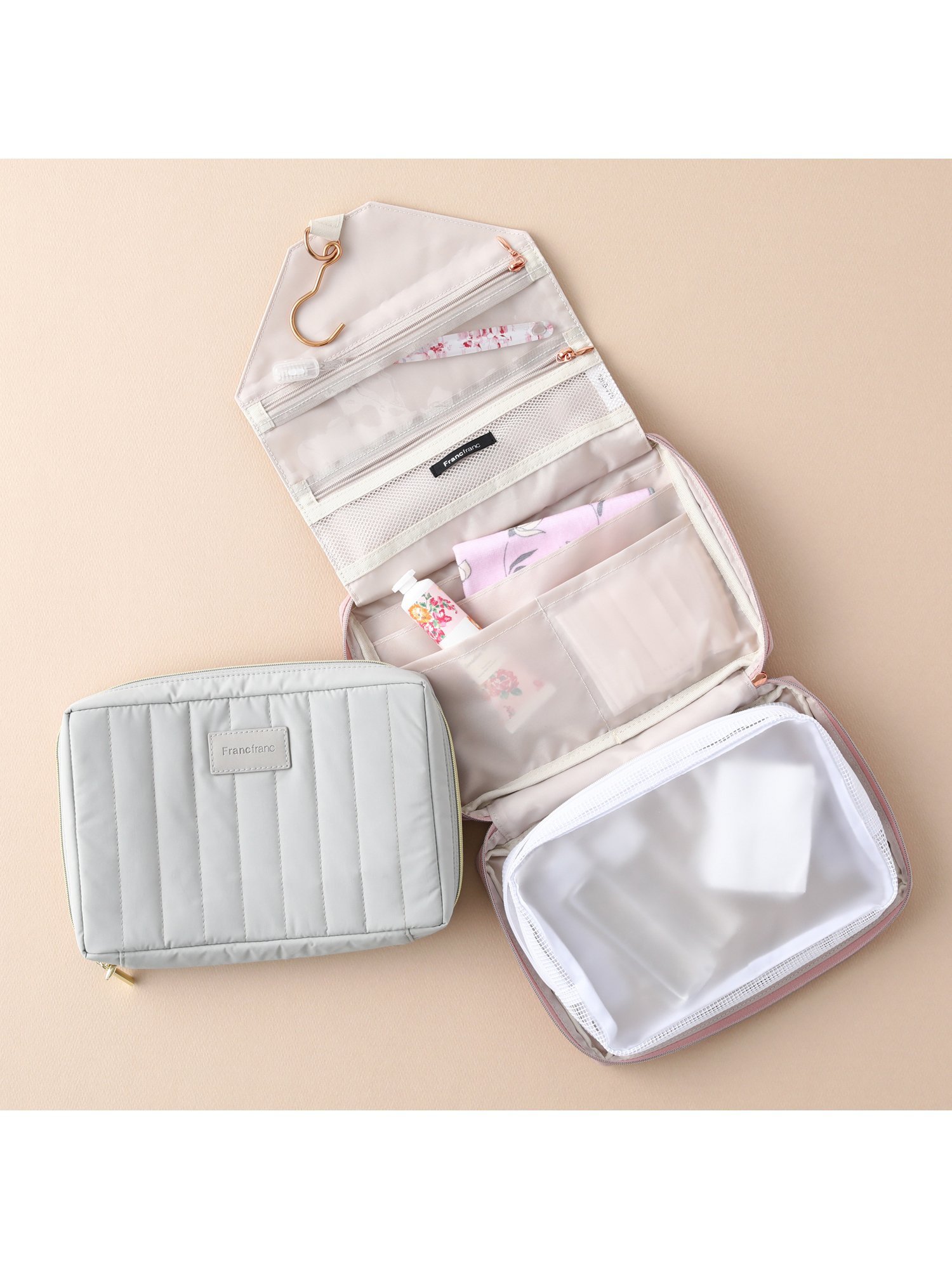 キルティング ハンギングポーチ L