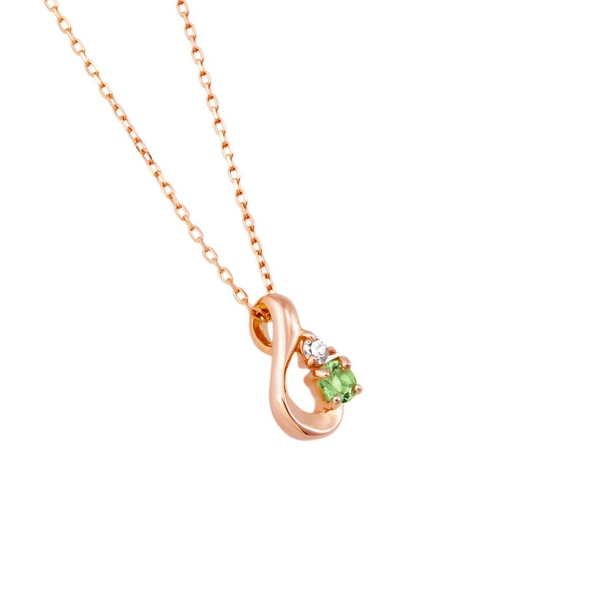 CANAL 4℃ (W)【8月誕生石】K10ピンクゴールドネックレス カナルヨンドシー アクセサリー・腕時計 ネックレス ゴールド【送料無料】