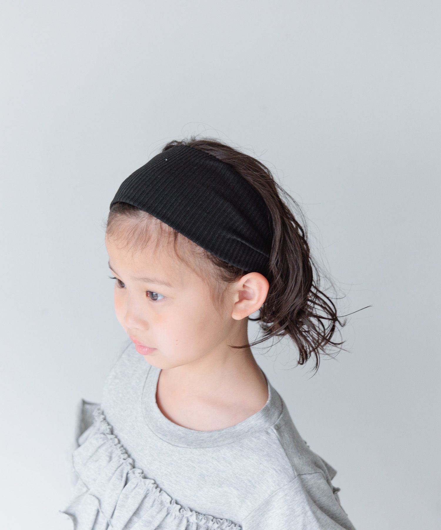 LOWRYS FARM リブヘアバンド ローリーズファーム ファッション雑貨 スカーフ・バンダナ ブラック ホワイト グレーのサムネイル