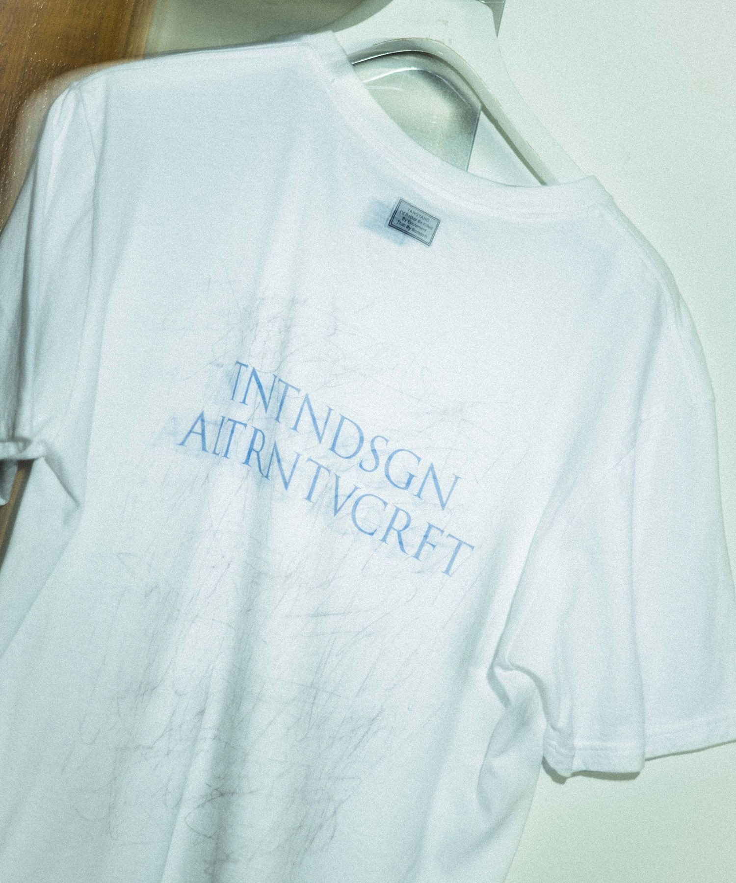 【SALE／40%OFF】ADAM ET ROPE' HOMME 【TANGTANG for ADAM ET ROPE'】別注 HANDWRITING ABSTRACT アダムエロペ トップス カットソー・Tシャツ ホワイト【送料無料】