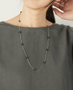 MELROSE CLAIRE 【カラービーズネックレス】 メルローズクレール アクセサリー・腕時計 ネックレス シルバー(4)