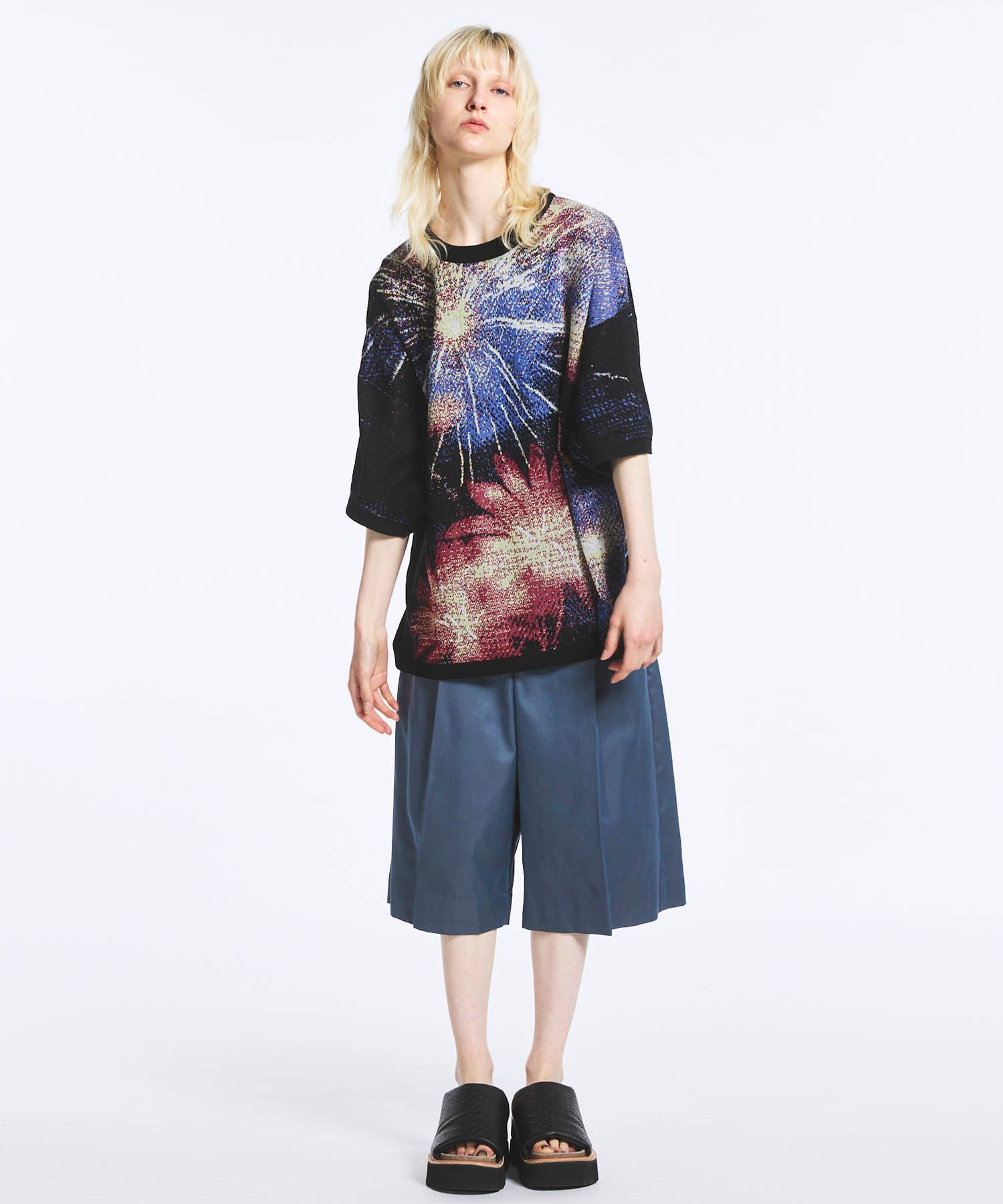 MAISON SPECIAL Prime-Over HANABI Short Sleeve Crew Neck Knit T-Shirt メゾンスペシャル トップス ニット【送料無料】
