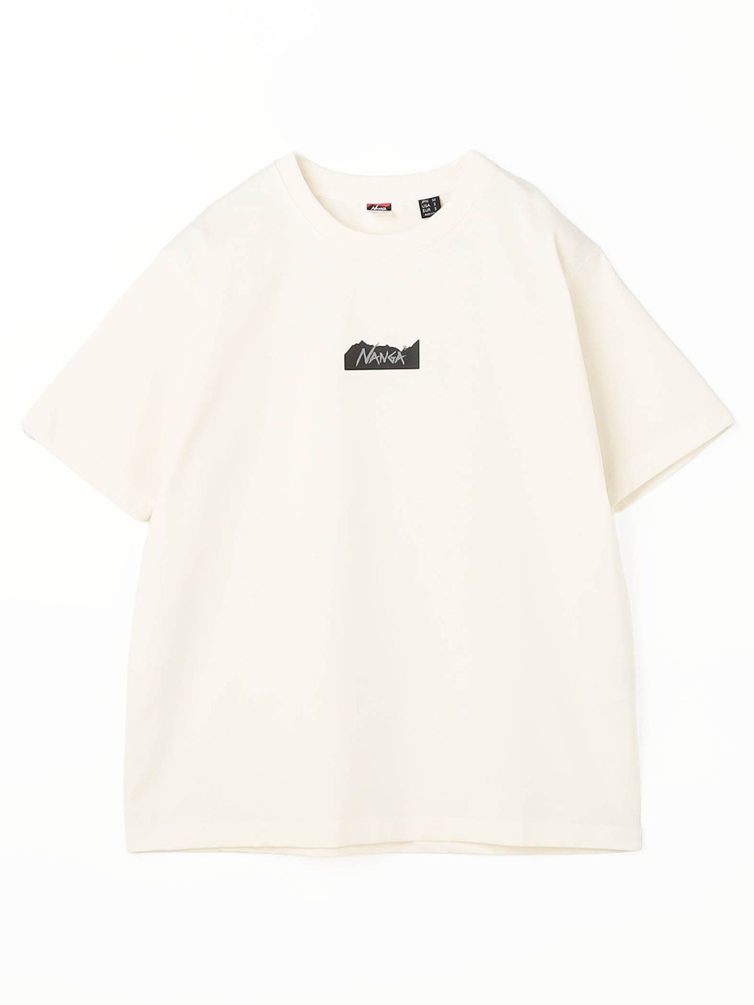 NANGA ECO HYBRID MT LOGO TEE ニコル トップス カットソー・Tシャツ ブラック ホワイト
