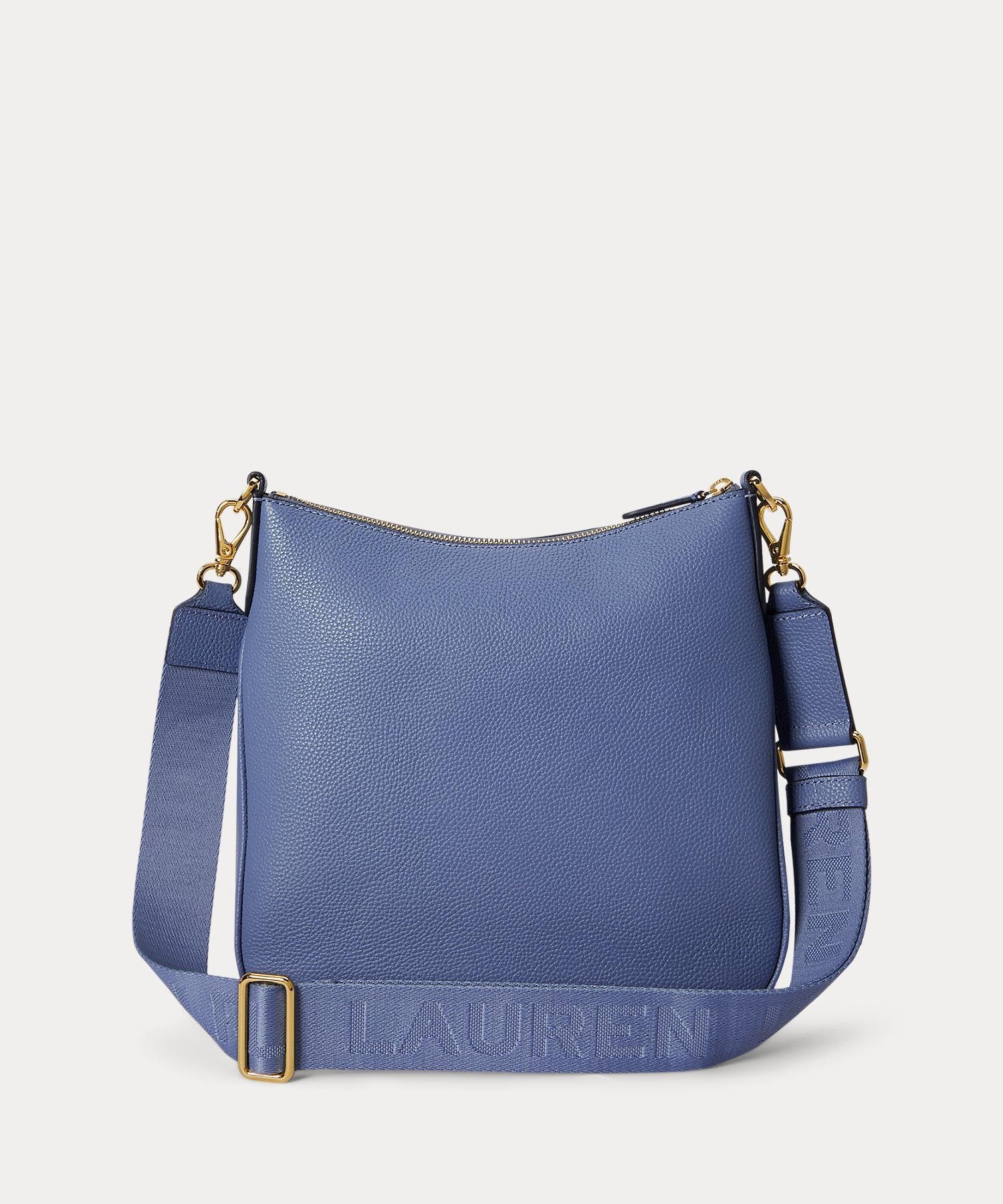 LAUREN RALPH LAUREN ペブルド レザー ラージ Cameryn クロスボディ ラルフローレン バッグ ショルダーバッグ ブルー【送料無料】