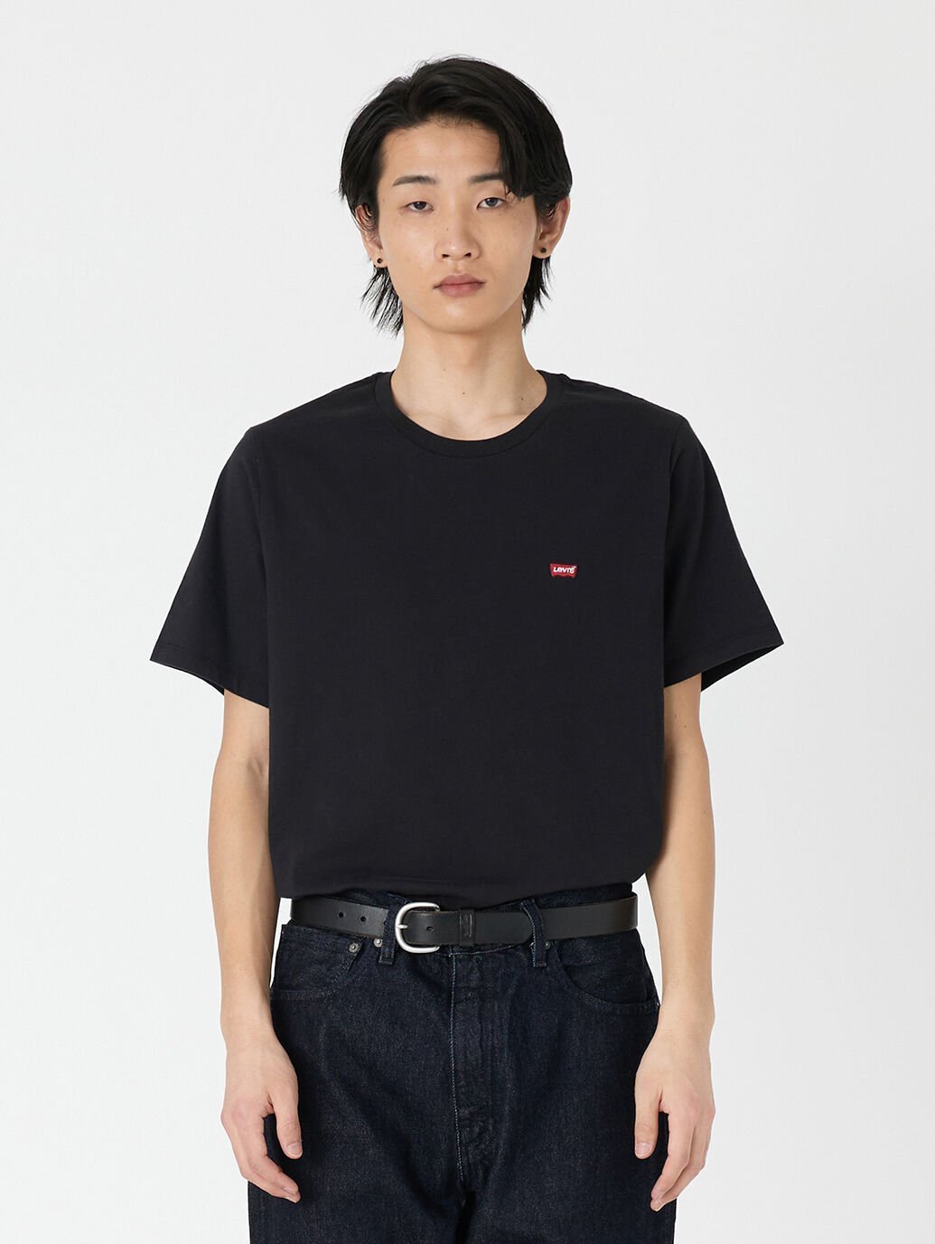 Levi's ꡼ХT COTTON + PATCH BLACK ꡼Х ȥåץ åȥTġ̵