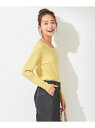 【SALE/50%OFF】any SiS 【洗える】キュウシンRIB ニット エニィスィス トップス ニット パープル イエロー ホワイト グリーン
