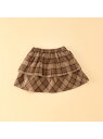 【SALE／40%OFF】COMME CA ISM タータンチェックブルマ付きスカート(80・90サイズ) コムサイズム マタニティウェア・ベビー用品 その他のベビーグッズ ベージュ レッド